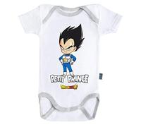 Baby Geek Petit Prince - Vegeta - Dragon Ball Super - Body Bébé Manches Courtes (6-12 Mois)