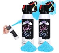 Baby Gender Reveal Fire Extinguisher ; Spray de Poudre Colorée ; Idée 100% Sûre et écologique Pour une Fête de Révélation du Genre du Bébé (blue)