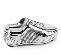 Baby Gift Ideas - Cadeau Baptême - Boite Argenté - Chaussures de Football - 12.8 x 9 x 7.4 cm