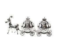 Baby Gifts - CG464 - Cadeau de Baptême - Métal Argenté - Carosse de Cendrillon - 5 x 13 x 4 cm