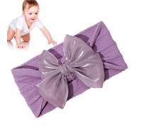 Baby Girl Bang Caseaux avec nœuds, accessoire de cheveux mignon, bandes extensibles avec nœuds décoratifs, bandes surélevées et confortables, pour nouveau-né, nœud doux et flottant