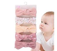 Baby Girl Cows and Bandbands, Head Cows pour les bébés filles | Soucles de cheveux pour petite fille,Bandons à nœuds doux 18x3,5 cm stretchy, accessoires de cheveux enveloppe de tête élastique pour le