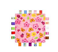Baby Girl rose Tag Couverture de sécurité - Sécurité en peluche Consolateur Couverture, Super Soft Toy Couverture de sécurité de douche pour bébé