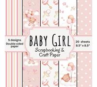Baby Girl Scrapbook Paper: Paper pad for DIY projects and decorating