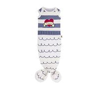 Baby grenouillère pyjama babygown Bites Original - Bleu Marin - Tissu 100% coton bio