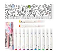 Baby Growth Height Chart- 170 x 27 cm Multifunctional Roll-up Measuring Supplies | Height Measurement Ruler With 12 Color Pens For Kindergartens And Early Childhood Education Centers
