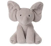 Peluche - GUND - Flappy l'éléphant - Animé et chantant - Gris