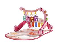 Baby Gym Play Mat Avec Walker, Kick And Play Piano Activity Center Avec Light & Music, T-amin Time Mat, Conception Non Glissante, Douce Et Amorti, 74x50x43cm, Pour La Maison, La Crèche, La Garderie