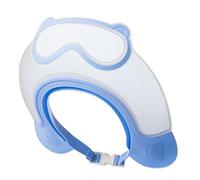 Baby Hair Washing Shield, Adjustable Kids Shower Cap, 9.06x9.06x2.76 inches, Waterproof Soft Bath Visor, Eye Protection Shampoo Hat, Ideal for Toddler, Bathing, Hair Wash Time
