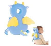 Baby Head Protector Backpack Pillow, Baby Walker Head Protector Backpack Wear, Toddler Baby Head Protection Cushion Backpack, Head Safety Protector Pad for Crawling and Walking (Little Dragon)
