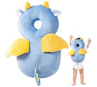 Baby Head Protector Sac à dos Dragon en forme de dragon PP Coton Coton Protection de protection la tête avec sangle poitrine Protecteur réglable élastique doux pour bébé marche