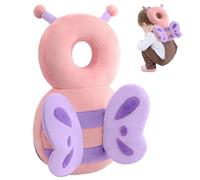 Baby Head Protector Sac à dos mignon Breatte en peluche Protection de protection Sac à dos avec sangle poitrine Absorption d'amortissement réglable Protecteur de tête pour la marche pour bébé