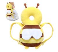 Baby Head Protector Sac à dos Sacle de protection de la tête tête en farce en forme basse avec une sangle poitrine Ajustement non glissé réglable Protecteur pour bébé, jaune, oreiller pour F