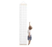 Baby Height Growth Chart, Canvas Wall Measuring Ruler, Hangable Removable, 7.87x47.24 Inches, Waterproof Design for Kids Bedroom, Nursery, and Boys & Girls Room Décor