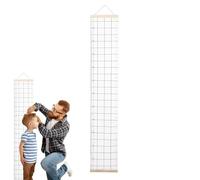 Baby Height Growth Chart Wall, Canvas Wall Growth Chart for Kids, Measuring Ruler, Hangable Waterproof Removable, Bedroom Nursery Decoration for Boys and Girls, 7.87x47.24 inches