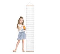 Baby Height Growth Chart Wall, Sturdy Canvas Kids Measuring Ruler, Waterproof Removable Design, Hangable Wall Decor, 7.87x47.24 Inches, Nursery And Bedroom Decoration