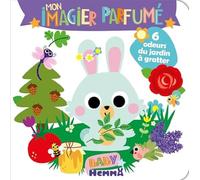 Baby Hemma - Mon imagier parfumé - 6 odeurs du jardin à gratter - Livre d'éveil - Imagier illustré - Dès 12 mois