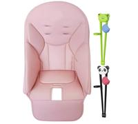 Baby High Chair Cover W/Training Chopsticks, High Chair Covers For Baby, Baby High Chair Cushion, Comfortable Baby Dining Chair Seat Cushion Kids Dining Chair Cushion Replacement Cover For Baby Chair