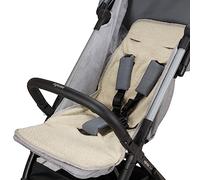 baby idea Housse d'été pour poussette en éponge coton 100% Housse universelle anti-transpiration pour bébés et tout-petits - FAIT EN ITALIE Beige