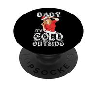 Baby It's Cold Outside Costume De Noël Sexy Fille X-Mas PopSockets PopGrip Adhésif