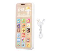 Baby Learning Phone Mobile Phone Mobile Rechargeable Toy avec Lights Music English Learning Fonction pour Les Tout-Petits Matériaux Plastiques sûrs pour Enfants Comprend Le câble
