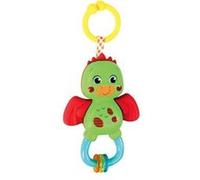 Clementoni - 17779 - Little Dragon Rattle - Sonaglio Neonato Con Massaggiagengive, Giocattolo Bambini 3 Mesi, Rafforza Le Capacità Motorie E Sensoriali - Made In Italy