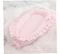 Baby Lounger, 95x60cm Breatable Cotton Baby Nest Bed With Flound, nouveau-né co-sommeil Pod, Portable Infant Lounger pour voiture de voyage à domicile