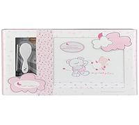 Baby Love BCO Parure de lit d'hiver 3 pièces en coraline (housse de couette, drap et taie d'oreiller) Rose