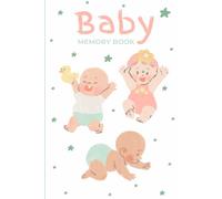 Baby Memory Book for Triplets or Siblings: Pink & Turquoise Themed First Year Journal | Full-Color Keepsake with Milestones, Prompts & Star Accents