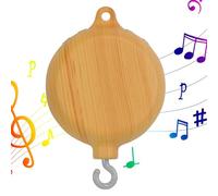 Baby Merry Music Box - Lit De Grain De Bois Mobile, Cloche De Musique Rotative | Baby Mobile Motor Qui Joue 35 Mélodies Gentille Dullaby Bell Perfect For Nursery And