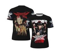 Baby*Metal T-Shirt Ba*nd Soft Black T Shirt Manches Courtes Casual T-shirt pour Hommes Adolescents Garçons T-shirts Col Rond Fans Merch Tops, Noir , XS