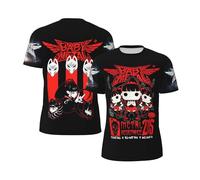 Baby*Metal T-Shirt Ba*nd Soft Black T Shirt Manches Courtes Casual T-shirt pour Hommes Adolescents Garçons T-shirts Col Rond Fans Merch Tops, Noir , XS