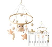 Baby Mobile 180G, Soft Felt Nursery Mobile, Sensory Hanging Toy, Design léger, Accessoire de stimulation visuelle Idéal, pour bébé fille Boy Room Home Chambre Decor Utilisez 15,75x9,06 pouces