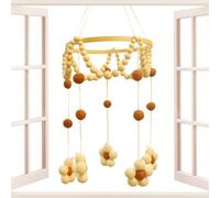 Baby Mobile, Baby Bed Wind Chime, Hangable Toys with Bell, Bassinet Playpen Decoration, Lightweight Overhead Bedside Toy for Girls Boys Nursery Bedroom Soothing Entertainment