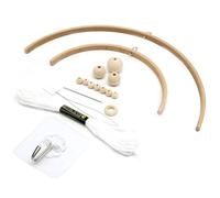 Baby Mobile Hanger, Wooden Mobile Cadre Kit Wind Chimes Material Perles Bell Cader Cader Making Kit Berce Liber Decoration Toy, Mobile Frame Kit, Style 1