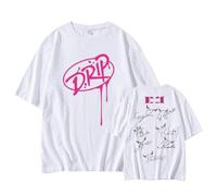 Baby.Monster-Album T-Shirts Goutte à Goutte t-Shirt RAMI AHYEON Rora ASA RUKA Chiquita PHARITA(White-1,S)