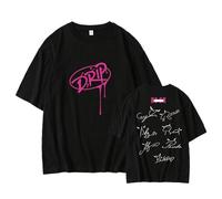 BABY.MONSTER-album T-shirts SEE YOU THERE T-shirt RAMI AHYEON RORA ASA RUKA CHIQUITA PHARITA(Black-2,M)