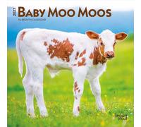 Baby Moo Moos | 2027 7 x 14 Inch (Hanging) Monthly Mini Wall Calendar | BrownTrout | Domestic Cows Animals