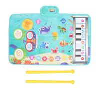 Baby Musical Mat Play Musical Mat Muc Musical Matproofing Early Learning Drum Jazz Drum Piano Keys Musical Mud pour l'enfant avec des Batteries et Une Couverture de Pied