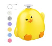 Baby Nail , Chicken-Shaped Electric Grinder, Fingernail File with 6 Replacement Grinding Heads, Ergonomic Child Care Tool for Children and Adults, 2.76x2.76x1.77 inches