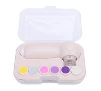 Baby Nail File Electric, Baby Nail Care Set with LED Light, Baby Nail Clippers for Newborn Adults Toenails and Fingernails, 6 Replacement Heads Storage Case