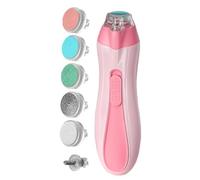 Baby Nail Trimmer - Baby Nail Care Kit | Fichier de ongles bébé | Moulin à ongles électrique | Kit de tampon de garniture avec LED Light Light Anti-Pinch Battery Powered Children's Manucure Care Ensem
