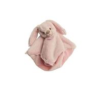 BABY NAT' - Doudou Plat - Doudou Lapin - 28 cm - Guimauve Rose - Cadeau Naissance Fille - Lapin Malow - BN0219