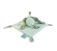 BABY NAT' - Doudou Lapin Vert Sauge 23 cm - Doudou Plat Coton Doux avec Attache-Sucette - Peluche Naissance Bébé Fille Garçon - Compagnon Nuit Cadeau Naissance Lavable à 30° - BN6117
