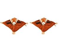 Baby Nat' - Doudou Peluche - 23 cm - Collection Mon Petit Panda Roux - Orange Marron - Queue Annelée et Silhouette Craquante - Idée Cadeau Naissance pour Filles et Garçons - Éveil des Sens- BN6015