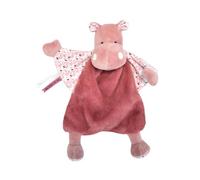Baby NAT' - Doudou Plat Bébé Tout Doux Hippopotame Zoé - Rose - Collection Zoé - Idée Cadeau de Naissance - Doudou Bébé Tout Doux Facile à Attraper et à Câliner - Lavable en Machine à 30° - BN6081