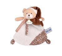 Baby NAT' - Doudou Plat Bébé Très Doux Ourson Lumibrille - Collection Je Brille dans la Nuit - Idée Cadeau Naissance - Doudou Bébé Doux Facile à Attraper et Câliner - Lavable Machine à 30° - BN6166