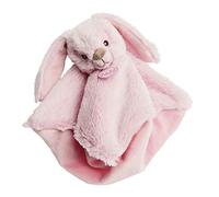 BABY NAT' - Doudou Plat - Doudou Lapin - 28 cm - Guimauve Rose - Cadeau Naissance Fille - Lapin Malow - BN0219