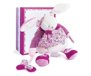 BABY NAT' - Grande Peluche Lapin Bleu - 50 cm - Douce et Confortable pour Bébé - Collection Mystère - Idée Cadeau de Naissance - Convient Dès La Naissance et Lavable À 30° - BN0619
