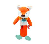 BABY NAT' - Hochet Pouet Balthazar le Renard - Jouet Bébé Renard Doux et Facile à Attraper - Pour Bébé Garçon ou Fille Dès la Naissance - Jouet d’Éveil Sensoriel - Idée Cadeau Naissance - BN6018